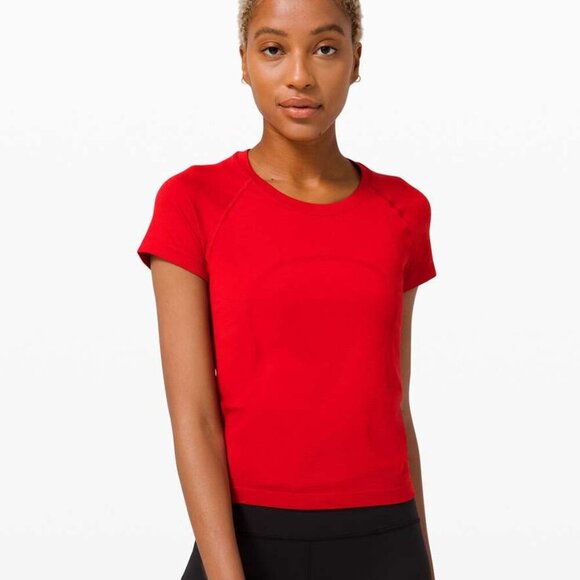 Lululemon Swiftly Tech Short Sleeve 2.0 *Race - 10 Dark Red - Picture 1 of 6